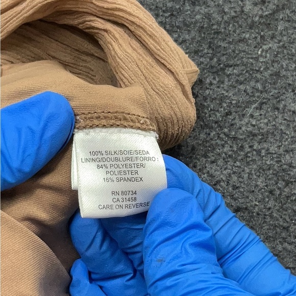 BCBGMaxAzria Brown Cowl Neck Sheath Dress - Picture 4 of 4